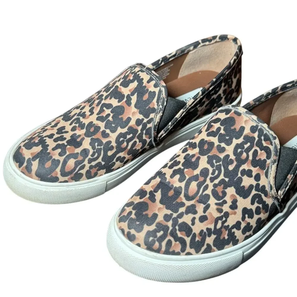 Steve Madden Symba Leopard Slip-On Sneakers Women’s 6.5